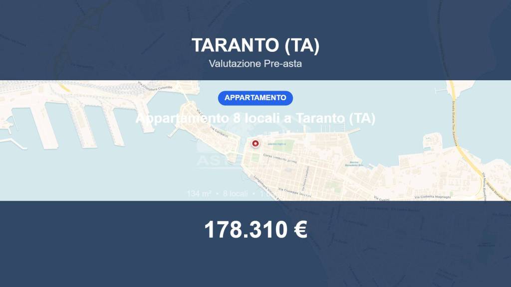 appartamento in vendita a Taranto in zona Borgo