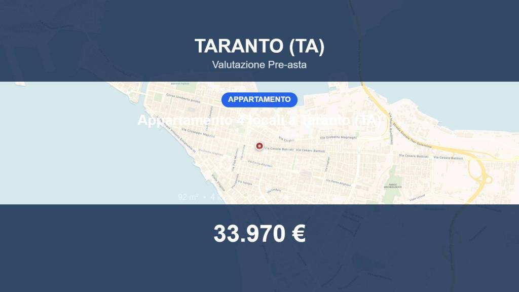 appartamento in vendita a Taranto in zona Tre Carrare-Battisti