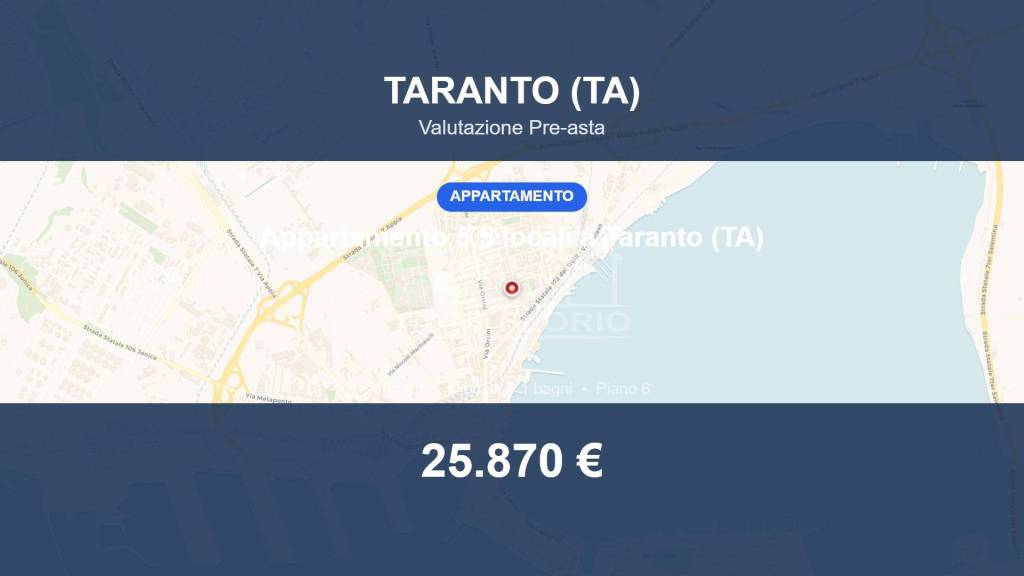 appartamento in vendita a Taranto in zona Tamburi-Croce