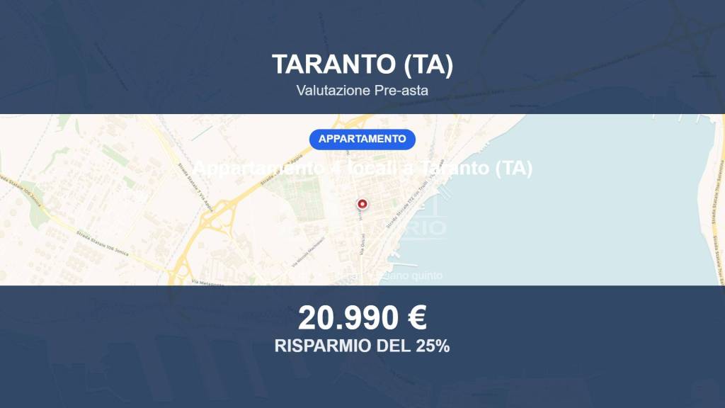 appartamento in vendita a Taranto in zona Tamburi-Croce
