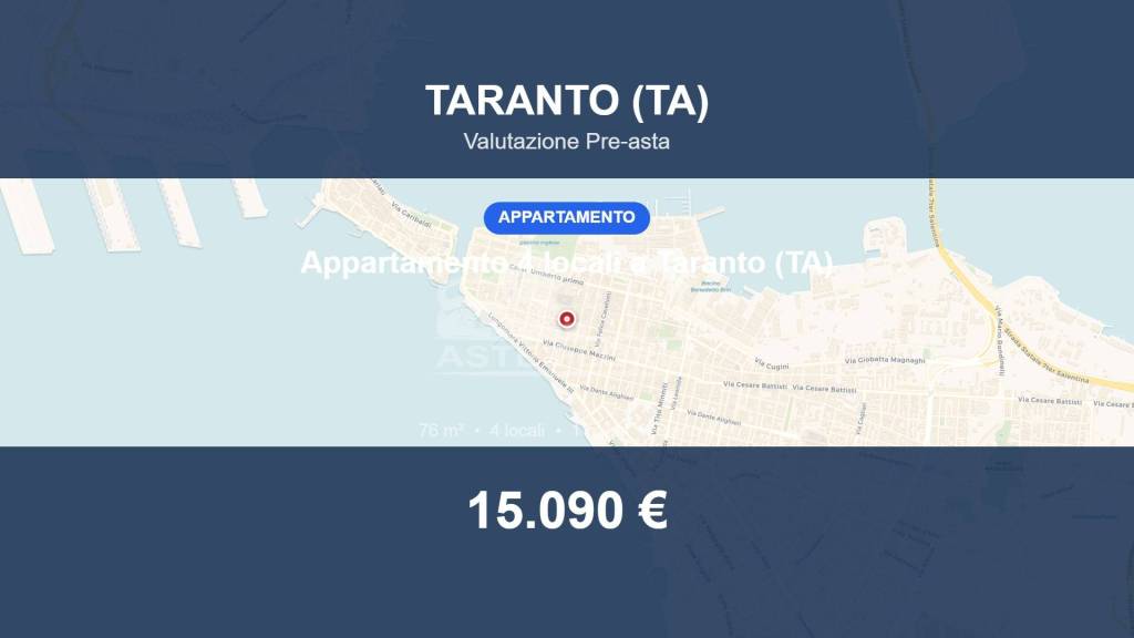 appartamento in vendita a Taranto in zona Borgo