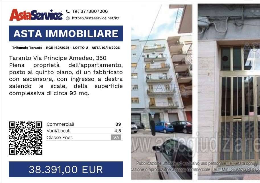 appartamento in vendita a Taranto in zona Borgo