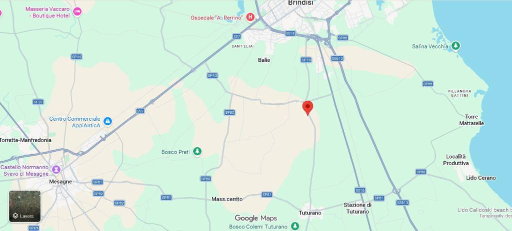 terreno agricolo in vendita a Brindisi in zona Tuturano