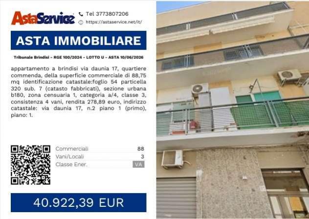 appartamento in vendita a Brindisi in zona Commenda