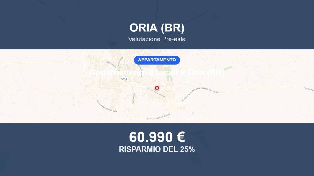appartamento in vendita ad Oria