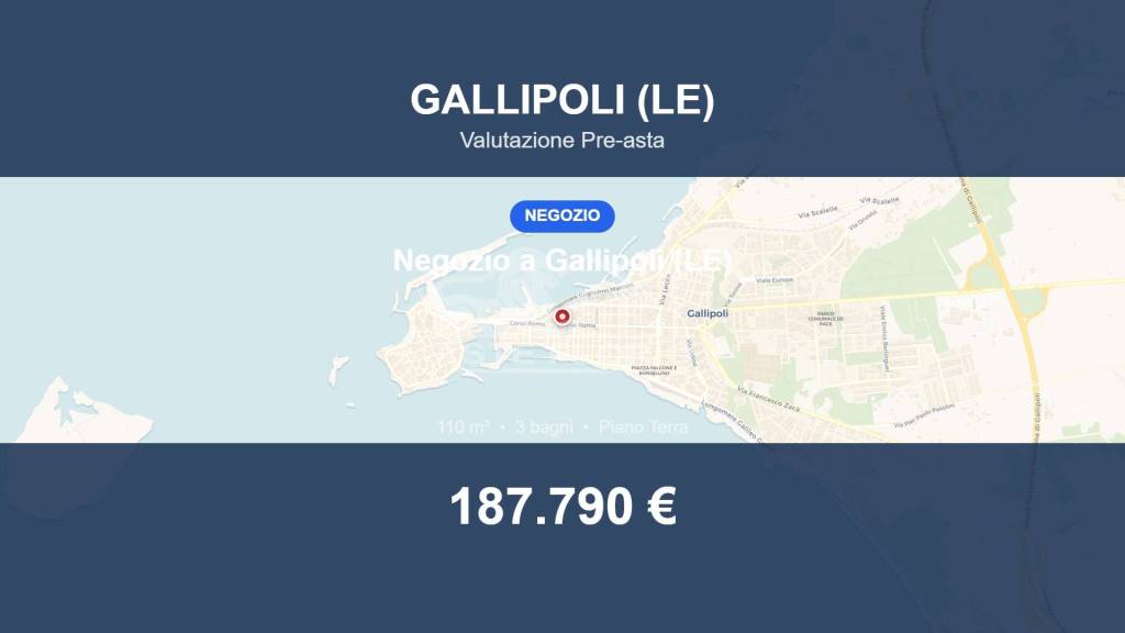 negozio in vendita a Gallipoli