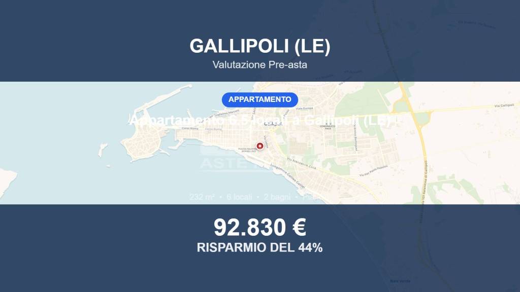 appartamento in vendita a Gallipoli in zona Cappuccini