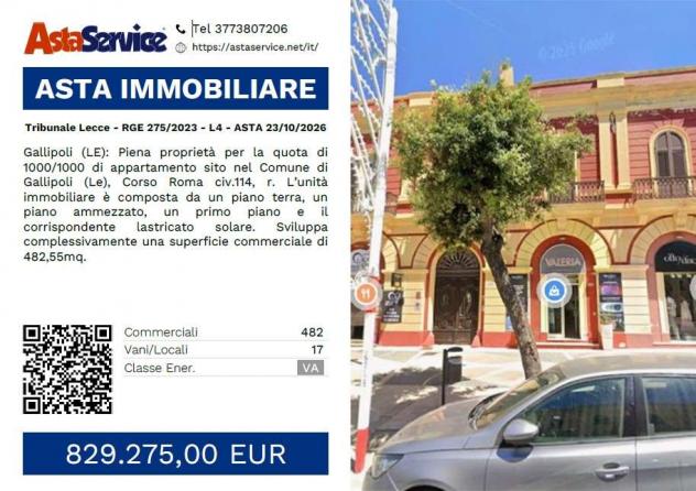appartamento in vendita a Gallipoli