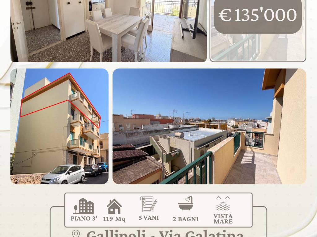 appartamento in vendita a Gallipoli in zona Cappuccini