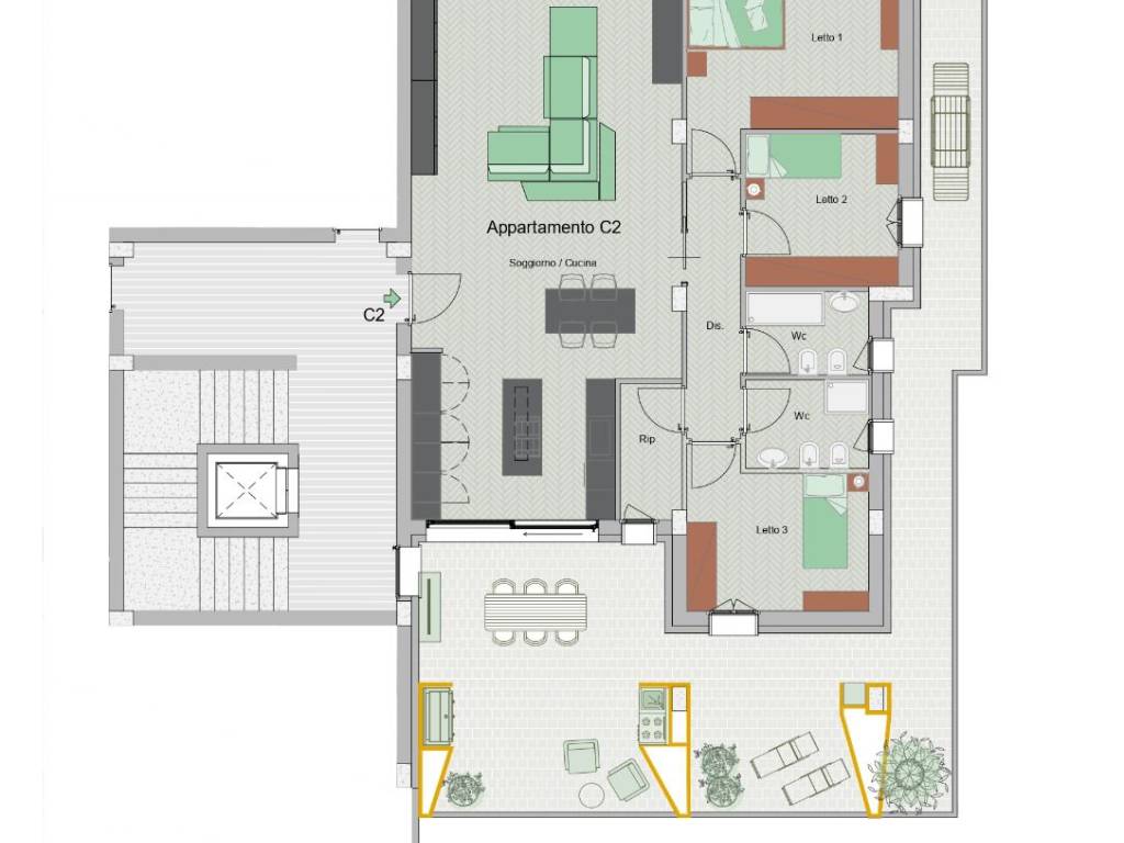 appartamento in vendita a Lecce in zona Santa Rosa