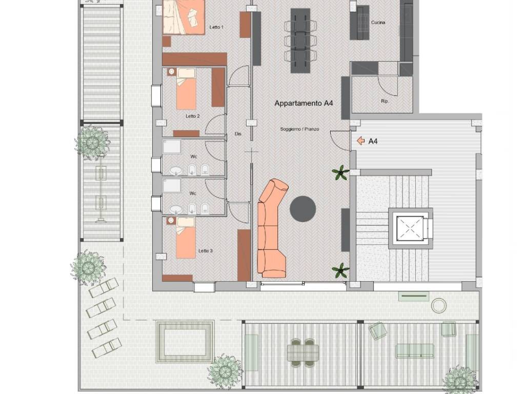 appartamento in vendita a Lecce in zona Santa Rosa