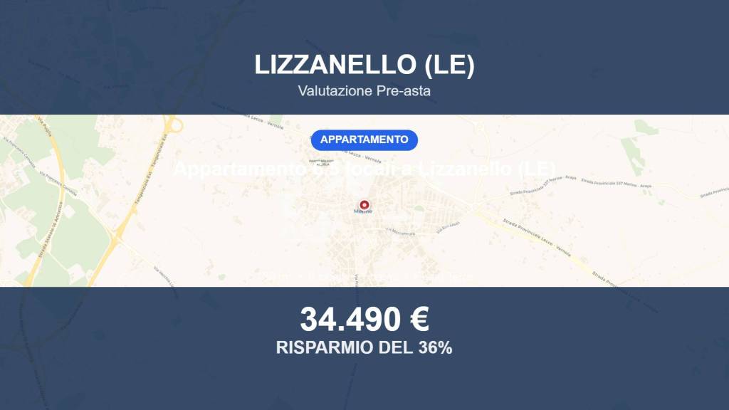 appartamento in vendita a Lizzanello in zona Merine
