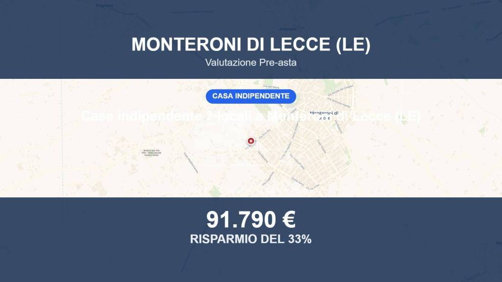 casa indipendente in vendita a Monteroni di Lecce