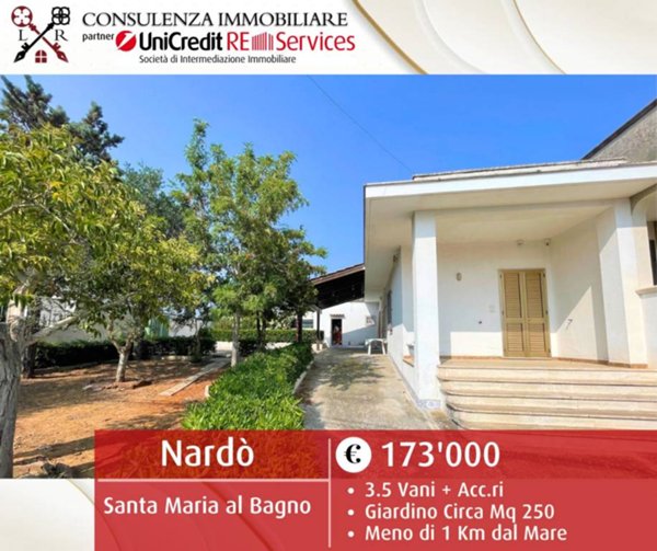 casa indipendente in vendita a Nardò in zona Santa Maria al Bagno