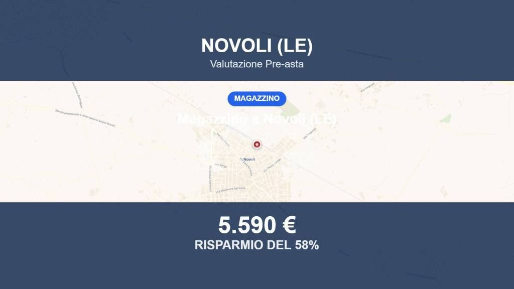 locale commerciale in vendita a Novoli