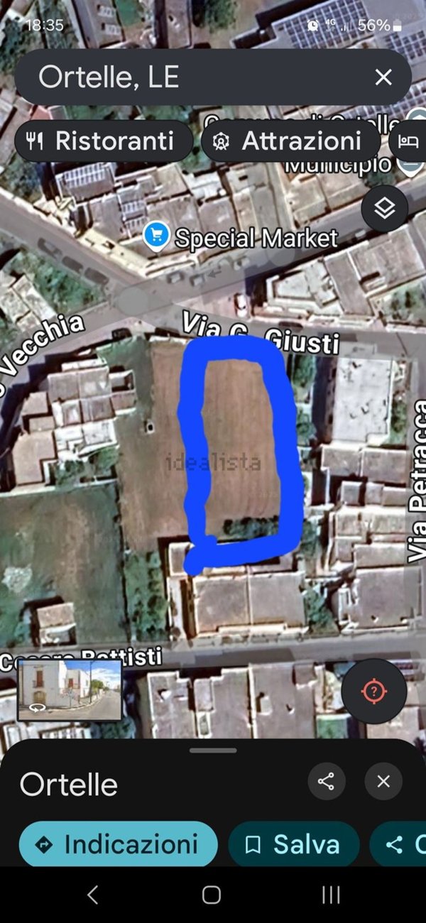 terreno edificabile in vendita ad Ortelle