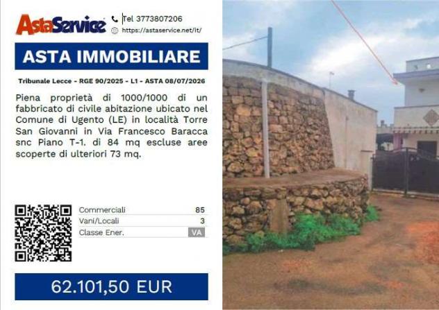appartamento in vendita ad Ugento in zona Torre San Giovanni
