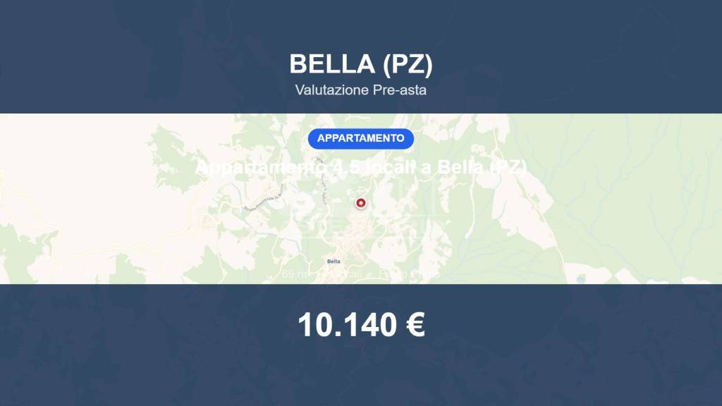 appartamento in vendita a Bella