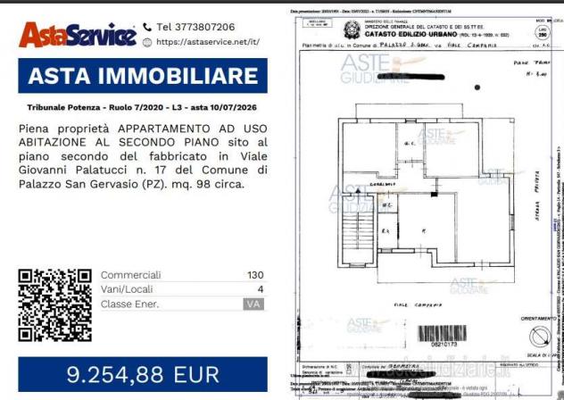 appartamento in vendita a Palazzo San Gervasio