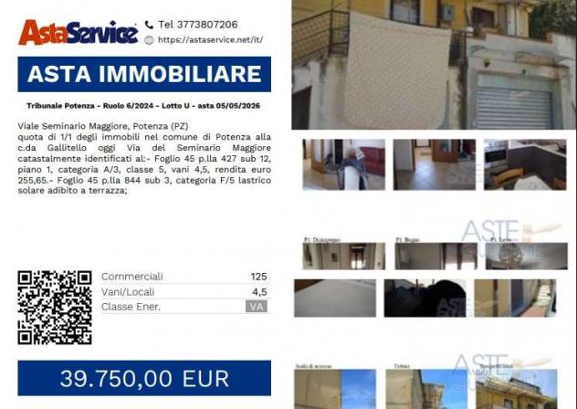 pentavano in vendita a Potenza in zona Gallitello