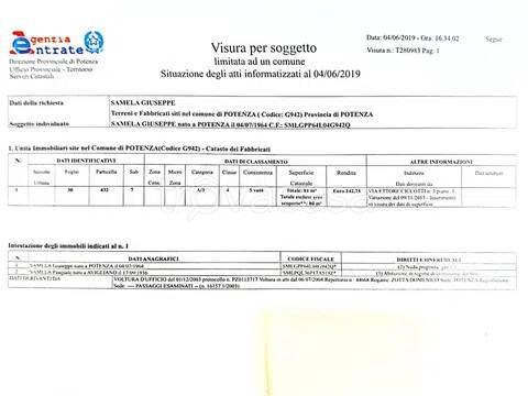 appartamento in vendita a Potenza in zona Rione Santa Maria