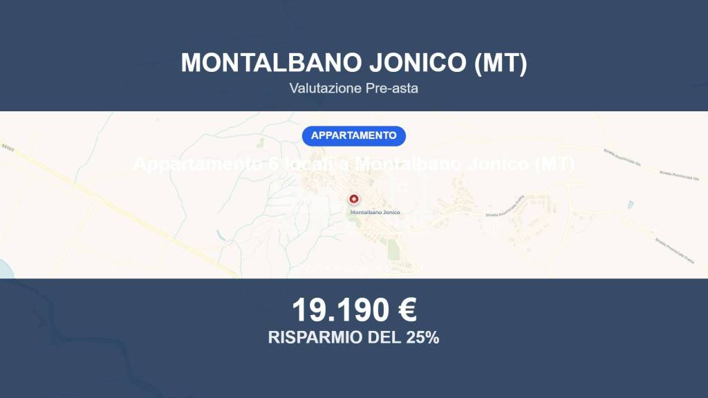 appartamento in vendita a Montalbano Jonico