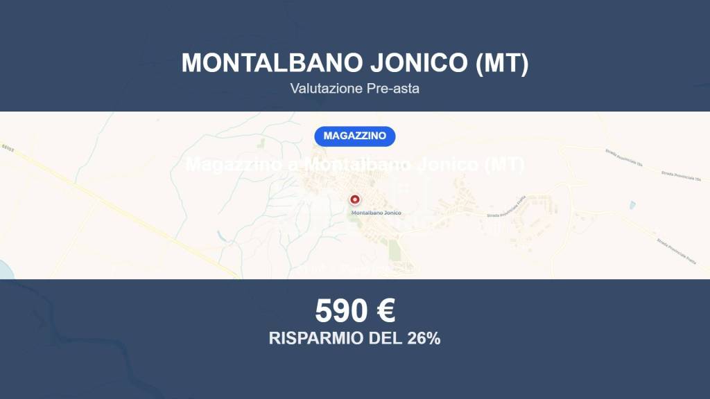 locale commerciale in vendita a Montalbano Jonico