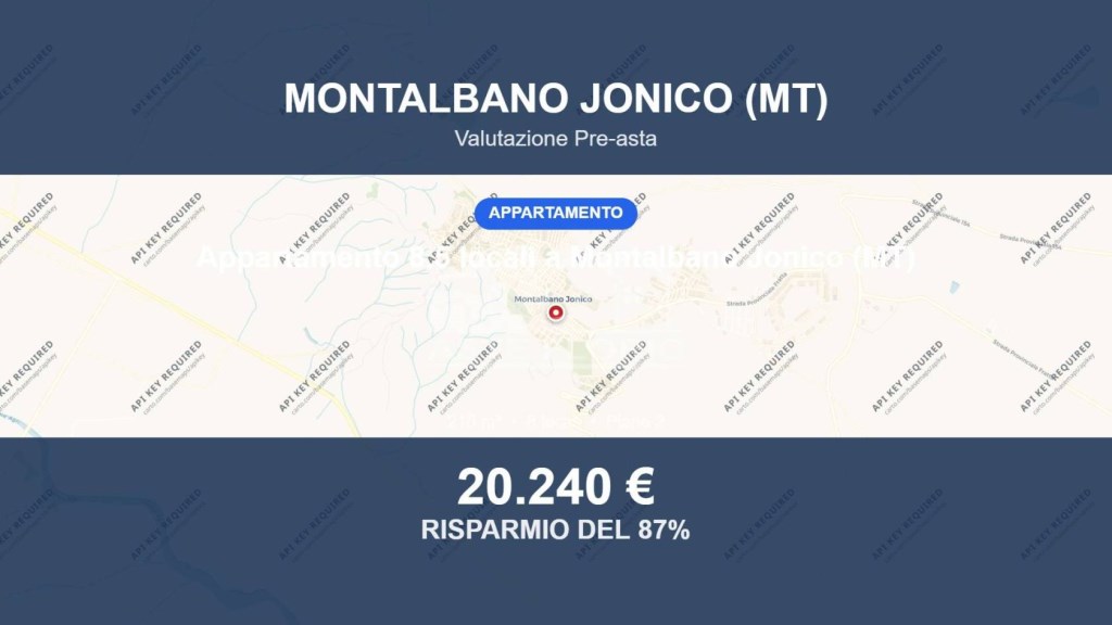 appartamento in vendita a Montalbano Jonico