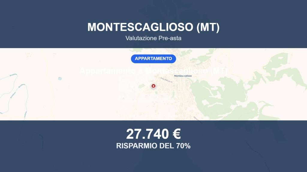 appartamento in vendita a Montescaglioso
