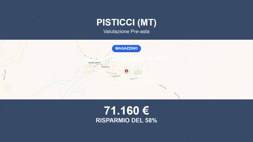 locale commerciale in vendita a Pisticci