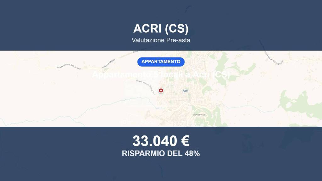 appartamento in vendita ad Acri in zona Corneto