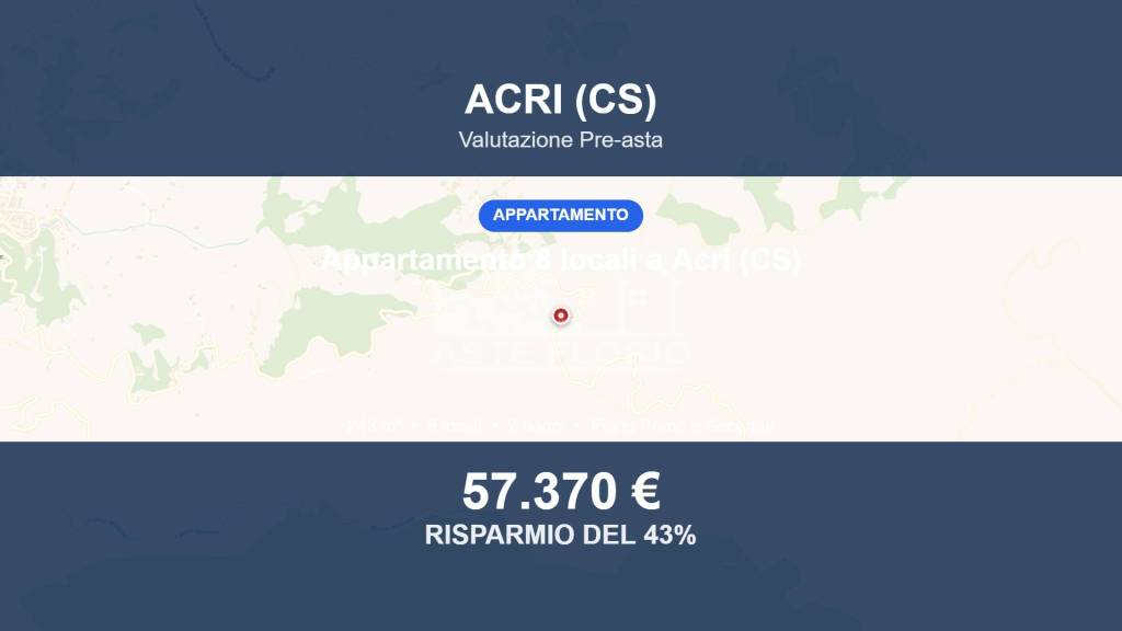 appartamento in vendita ad Acri