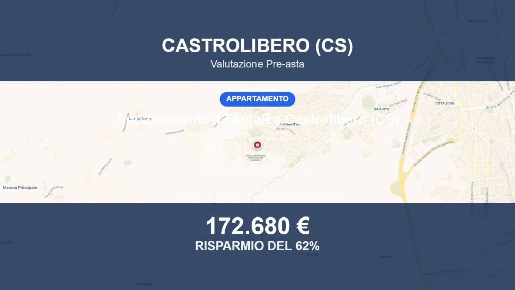 appartamento in vendita a Castrolibero in zona Andreotta