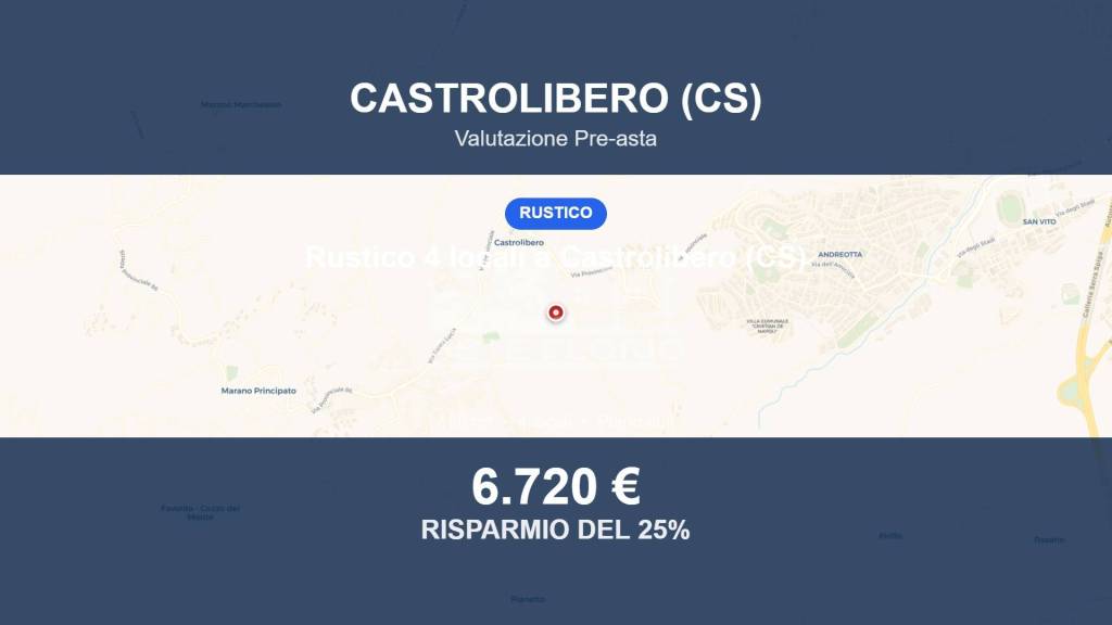 casale in vendita a Castrolibero