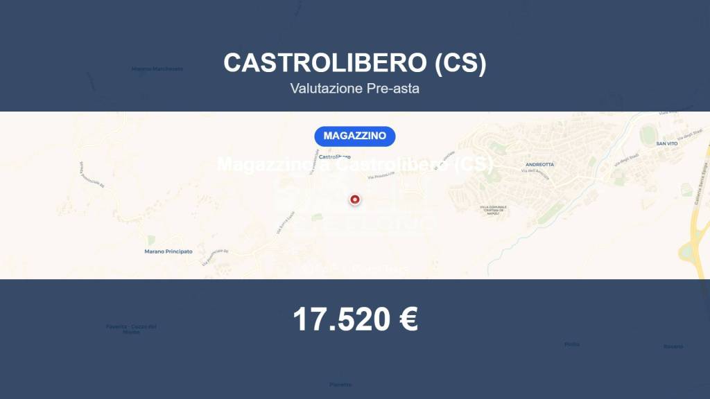 locale commerciale in vendita a Castrolibero