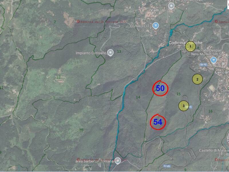 terreno in vendita a Cerisano in zona Codicina