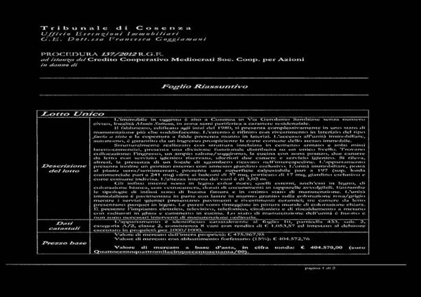 appartamento in vendita a Cosenza