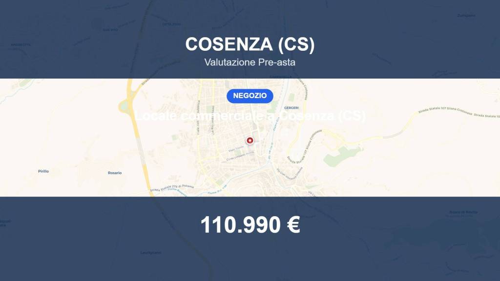 negozio in vendita a Cosenza in zona Cosenza Vecchia