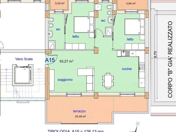 appartamento in vendita a Cosenza in zona Gergeri