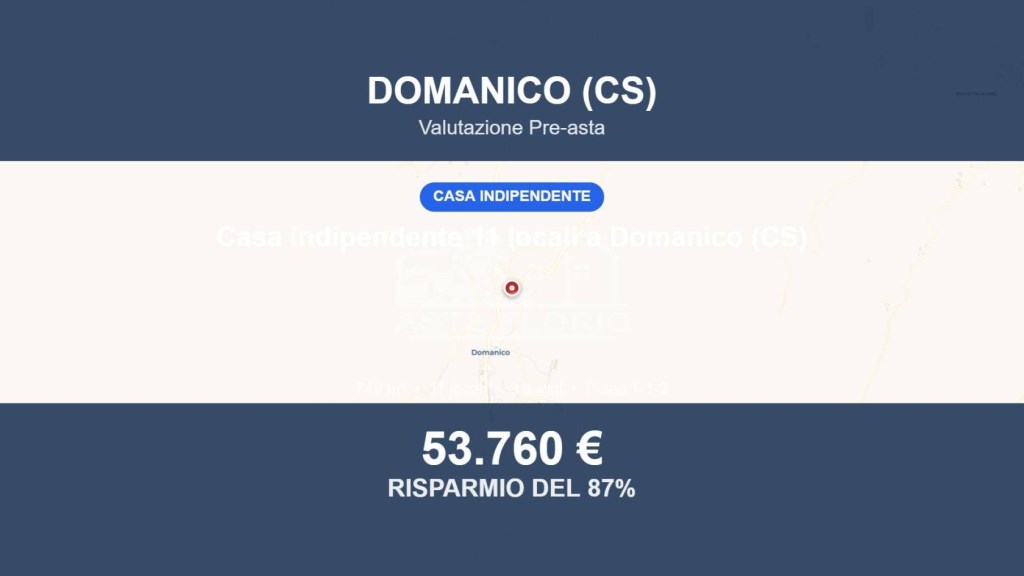 casa indipendente in vendita a Domanico