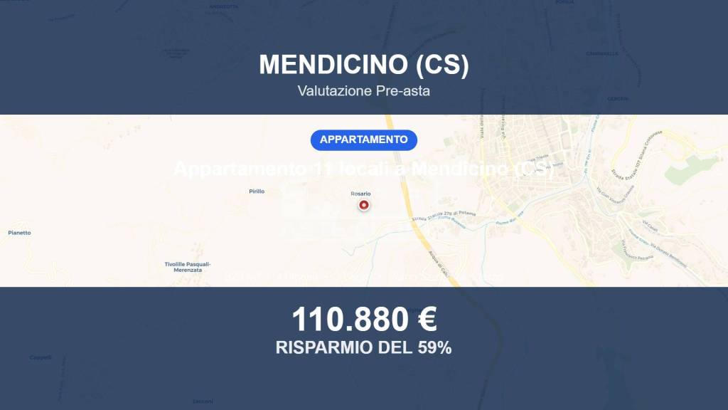 appartamento in vendita a Mendicino in zona Rosario