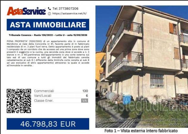 appartamento in vendita a Mendicino