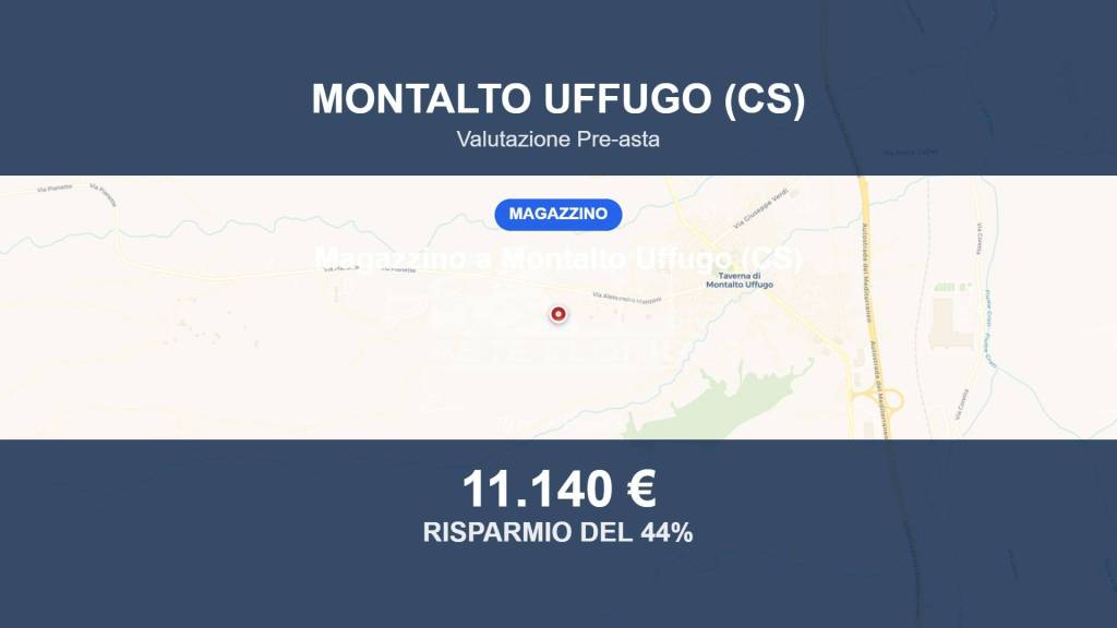 locale commerciale in vendita a Montalto Uffugo in zona Taverna