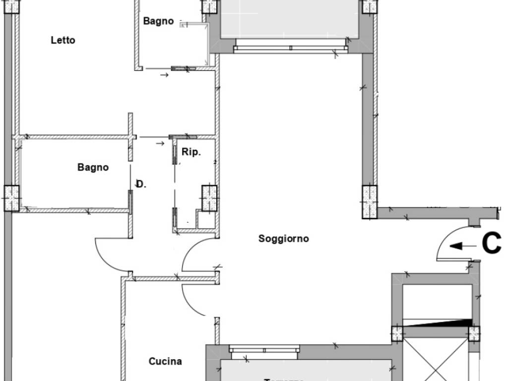 appartamento in vendita a Rende in zona Roges