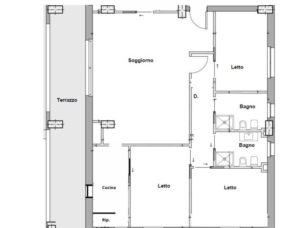 appartamento in vendita a Rende in zona Roges