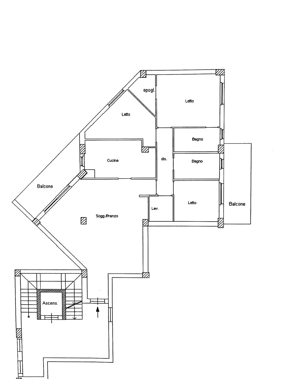 appartamento in vendita a Rende in zona Roges