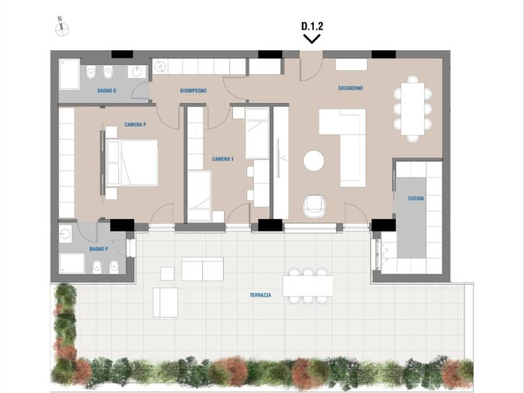 appartamento in vendita a Rende in zona Roges