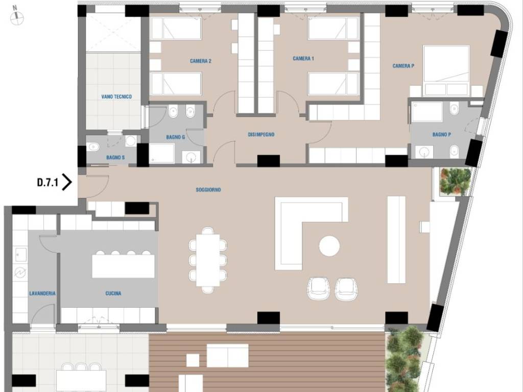 appartamento in vendita a Rende in zona Roges