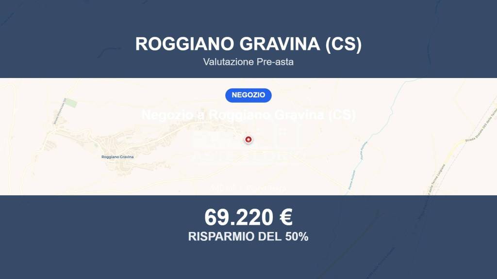 negozio in vendita a Roggiano Gravina