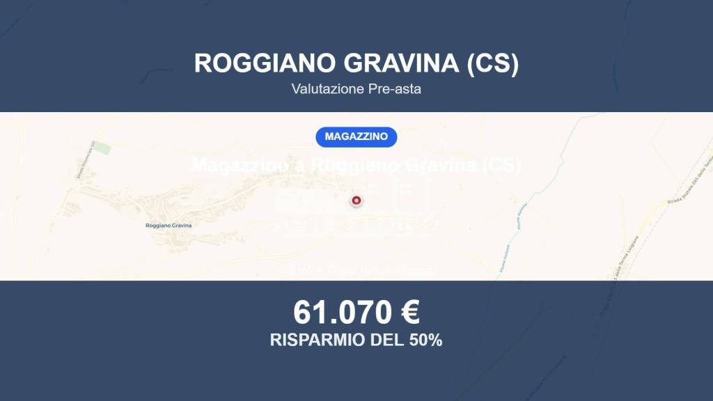 locale commerciale in vendita a Roggiano Gravina